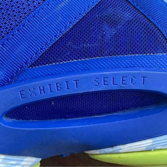 Adidas Exhibit Select Candace Parker Mid Basketball Shoes Size 8.5 blue yellow - Picture 11 of 13